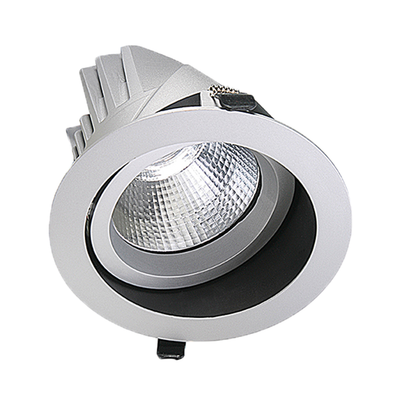Gimble Downlight - Non-Dimmable 34W 4500lm IP20 5000K  188mm White Shop Light