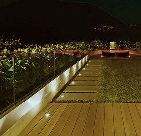 Solar Deck Lights or Step Lights - Kit of 5 Stainless Steel IP67 Warm White