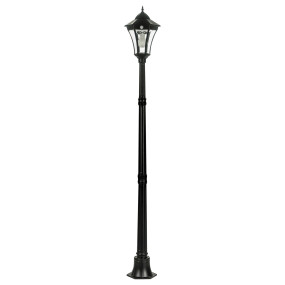 Solar Post Light With Motion Sensor 200lm IP44 3000K 1870mm Curved Head