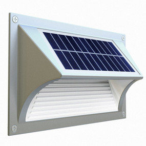 Solar Step Light or Low Wall Light - 8 Hours Lighting Commercial Grade