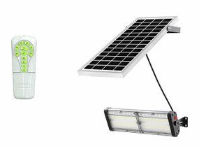 Solar Flood Light With Remote Control - 4000lm IP65 5000K 300mm Commercial Strength