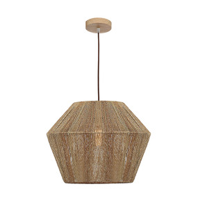 Timber Pendant Classy Accent Large 60W Brown