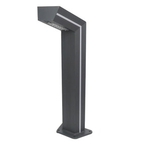 Solar Bollard Light - 300lm IP65 IK10 1000mm Grey Industrial Strength