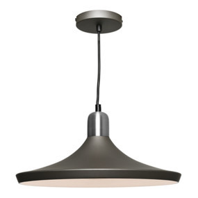 Pendant Light - Industrial Chic 60W Satin Chrome