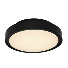 Marine Grade Wall or Ceiling Light - 240V 3000K 700lm 13W 255mm Black