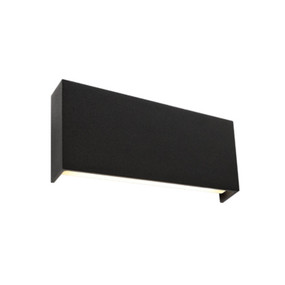 Up Down Light - Marine Grade Modern Angular 3000K 535lm Black