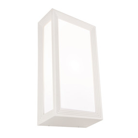 Wall Light - Marine Grade Modern Chic Vertical 40W IP54 285mm White