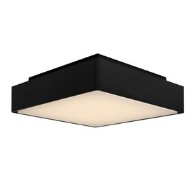 Oyster Light - Marine Grade Square 3000K 800lm 220mm 12W IP65 Black