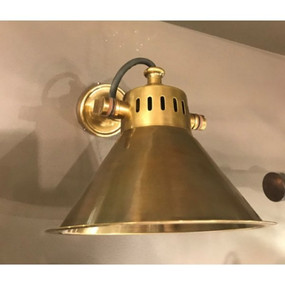 Indoor Wall light Industrial Adjustable Bell Shape 40W Brass