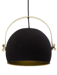 Pendant Light - Dome Hanging 300mm 25W Black