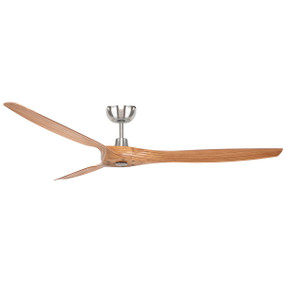 Ceiling Fan - Smooth 152cm 37W Satin Nickel 5 Speed