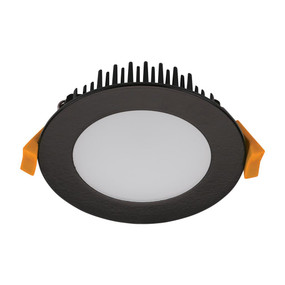 LED Downlight - Dimmable 13W 900lm IP44 Tri Colour 101mm Black