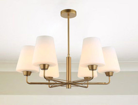 Pendant Light - Classic Sleek 530mm 72W Matt Gold
