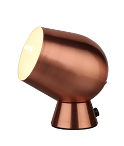 Touch Lamp - Smooth Unique Shaped 175mm 25W Copper Finish