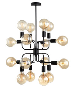 Pendant Light - Modern Unique 460mm 72W Matt Black
