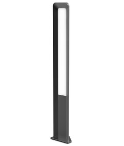 Dark Grey 80cm Bollard Light Slender 3000K 242lm 13W