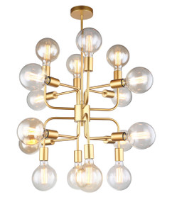 Pendant Light - Modern Unique 460mm 72W Matt Gold