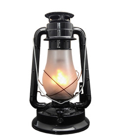 Table Lamp - Traditional  Lantern 390mm 3W Gloss Black
