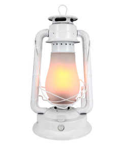 Table Lamp - Traditional  Lantern 390mm 3W Gloss White