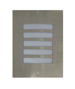 Outdoor Wall Light - 240V Marine Grade 316 Stainless Steel E27 60W IP54 28cm