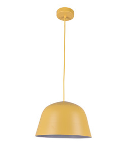 Pendant Light - Modern High Dome 155mm 40W Matte Yellow