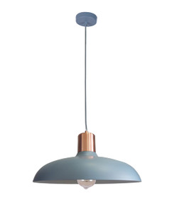 Pendant Light - Hanging Dome 216mm 40W Matte Blue