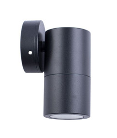 Black Outdoor Wall Light Refined Cylindrical 12V 110mm 20W