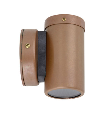 Aged Copper Outdoor Wall Light - Chic Cylindrical 105mm 35W
