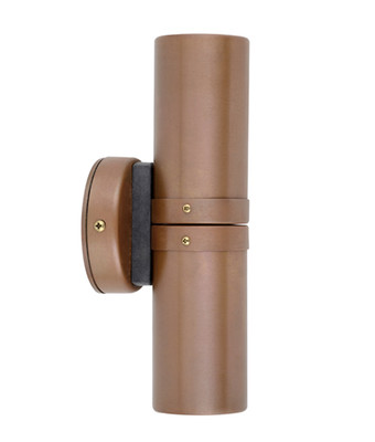 Up Down Light - Sleek Cylindrical 12V 215mm 40W Aged Copper