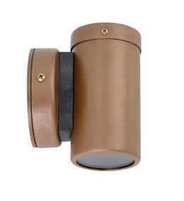 Outdoor Wall Light - Sleek Cylindrical 12V 105mm 20W Aged Copper