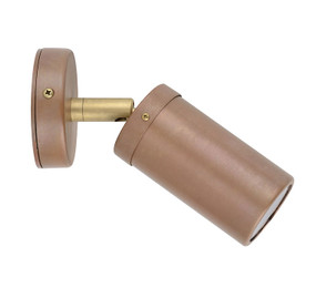Spotlight - Sleek Cylindrical 12V 105mm 20W Aged Copper