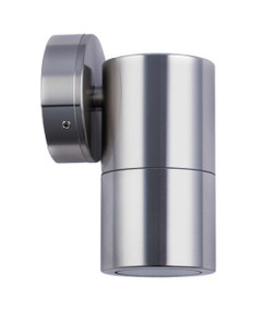Chrome Outdoor Wall Light Smooth Cylindrical 12V 110mm 20W