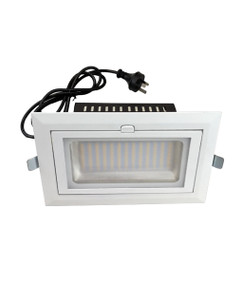 Gimble Downlight - Non-Dimmable 38W 3460lm IP20 3000K 246mm White Shop Light