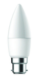 B22 Candle LED Globe - White BFC