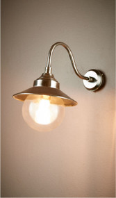 Outdoor Wall Light - Antique Silver ZMT