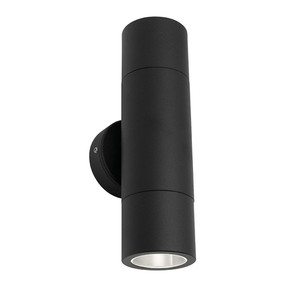 Up Down Light - Marine Grade Modern Cylindrical 205mm GU10 Black