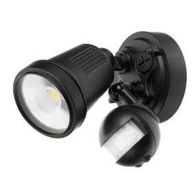Motion Sensor Spotlight - 11W 750lm IP44 4200K 95mm Black