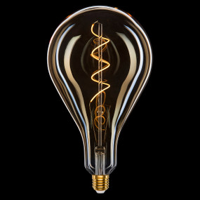 LED Vintage Filament Globe - E27 4W 280lm 283mm Amber Coated