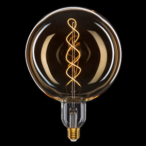 LED Vintage Filament Globe - E27 4W 280lm 280mm Amber Coated