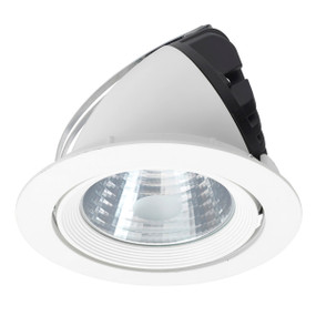 Gimble Downlight - Dimmable 30W 2400lm IP20 195mm White Shop Light
