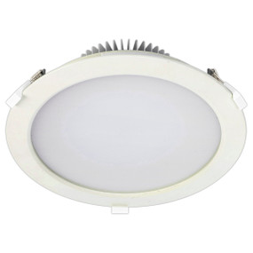 LED Downlight - 24W 2000lm IP44 Tri Colour 230mm White