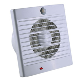 Bathroom Exhaust Fan With Sensor - 18W IPX2 200mm White