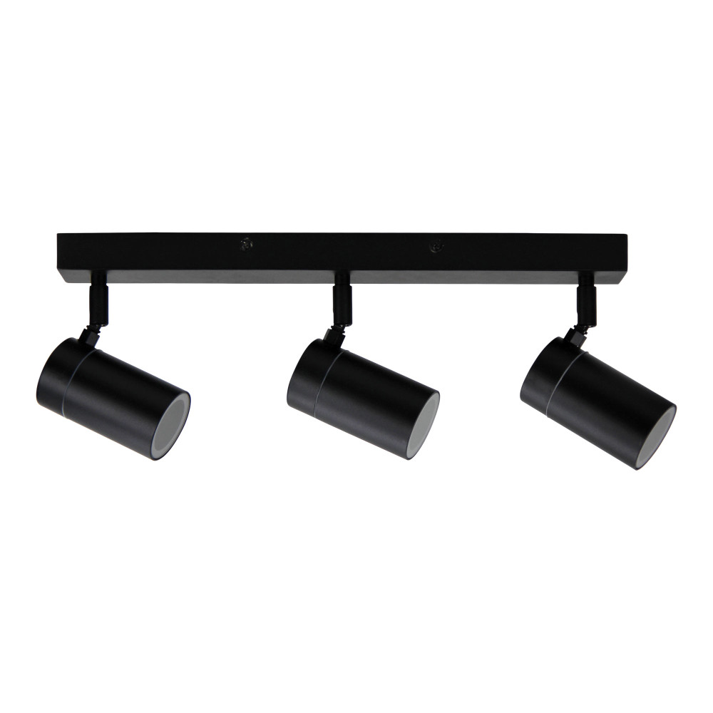 Ceiling Spotlight 3 Adjustable 35W IP44 GU10 450mm Black Lighting Style