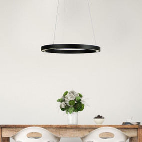 Pendant Light - 18W 900lm 4000K 400mm Black