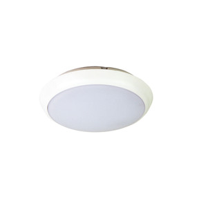 200mm Oyster Light - 15W 1100lm IP54 Tri Colour White