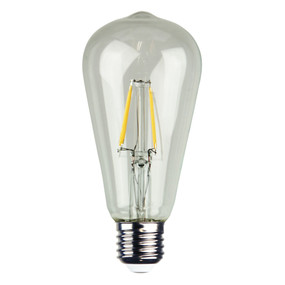 E27 LED Filament Globe - 4W 400lm E27 2700K Clear Dimmable
