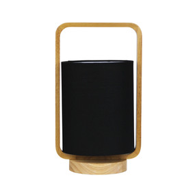 Table Lamp - 42W E27 325mm Timber and Black