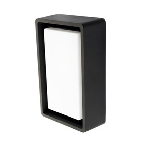 Marine Grade Vandal Resistant Wall or Ceiling Light - 10W 700lm IP65 4000K 240mm Black