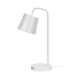 White Desk Lamp 18W E14 460mm