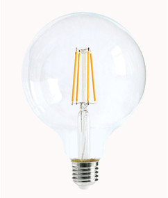 E27 LED Filament Globe - 8W 800lm IP20 2700K 170mm Clear Dimmable